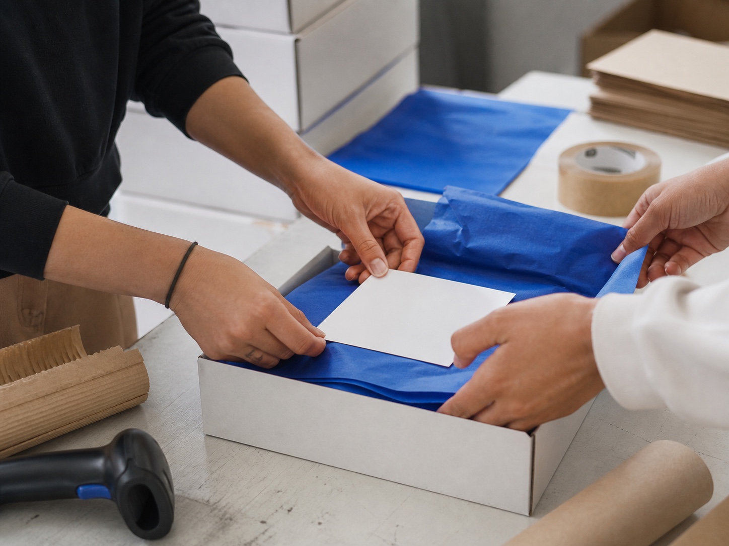 Order moving through the packing workflow
